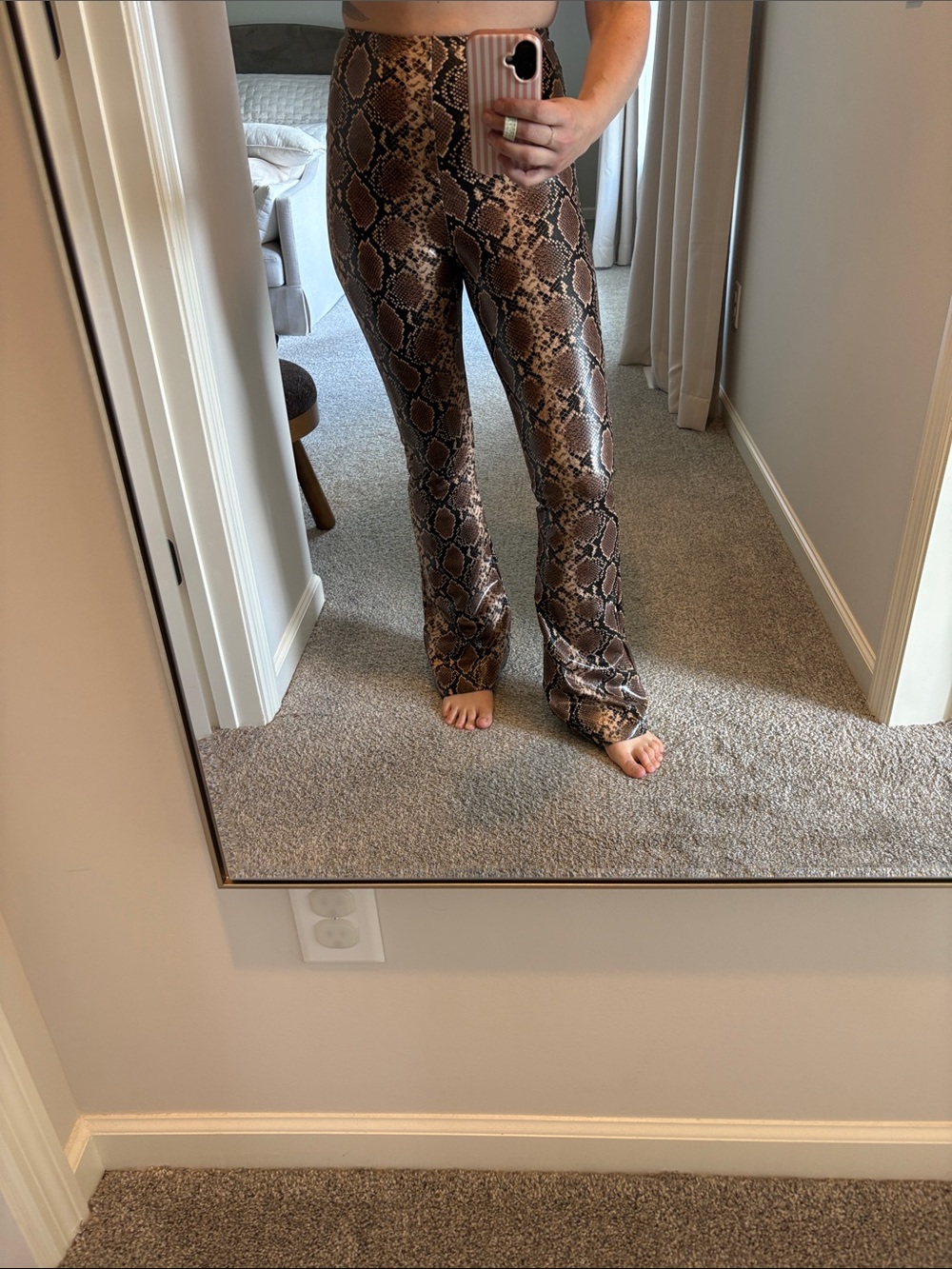 Commando Brown Snake Print Leggings